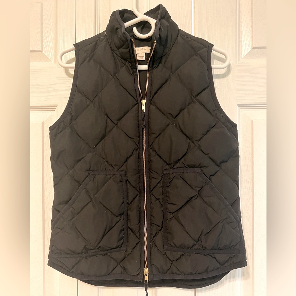 Black J.Crew puffer vest